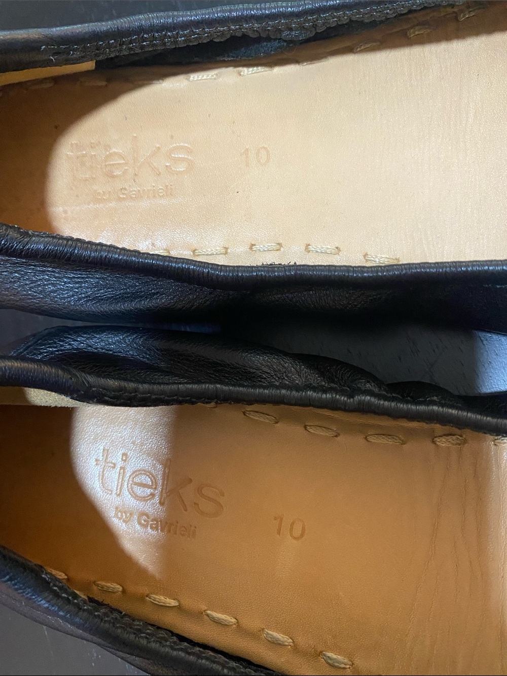 Tieks Black Leather Ballet Flats with Box - Picture 5 of 9